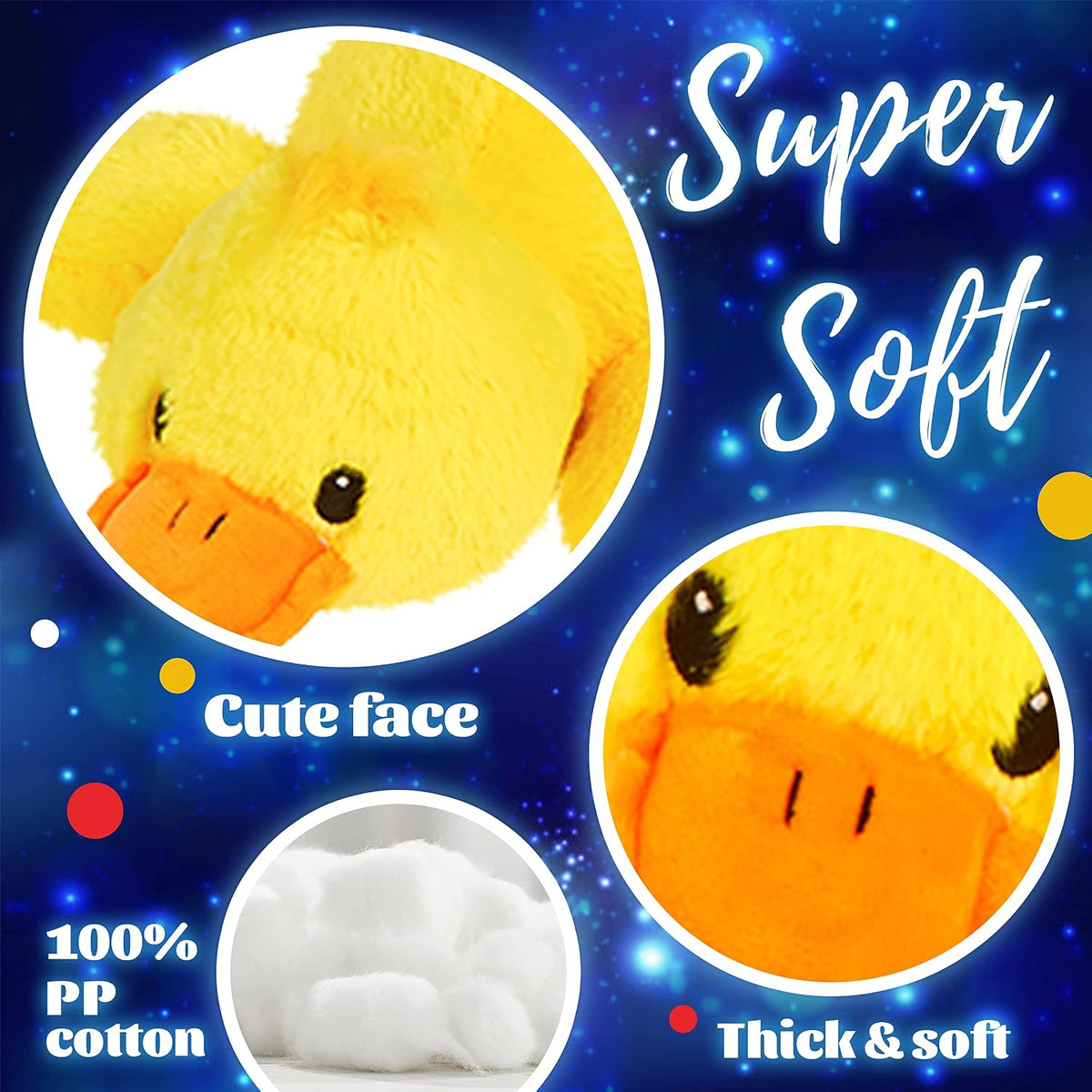 13.5" Musical Light up Yellow Duck Stuffed Animal LED