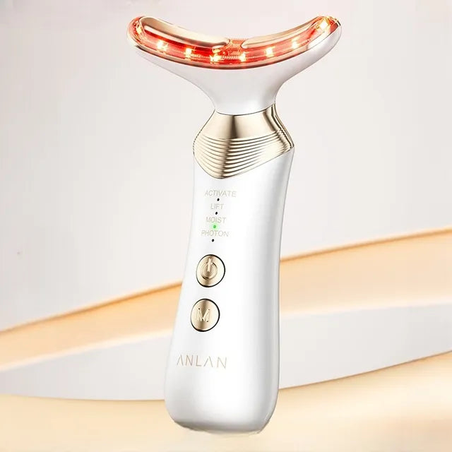 Vaelor™ - ANLAN Bipolar Neck & Face Massager — LED Light Therapy Sculpting Device
