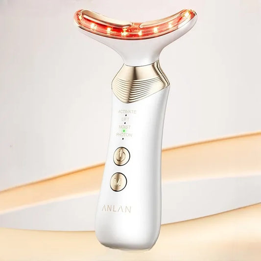 Vaelor™ - ANLAN Bipolar Neck & Face Massager — LED Light Therapy Sculpting Device